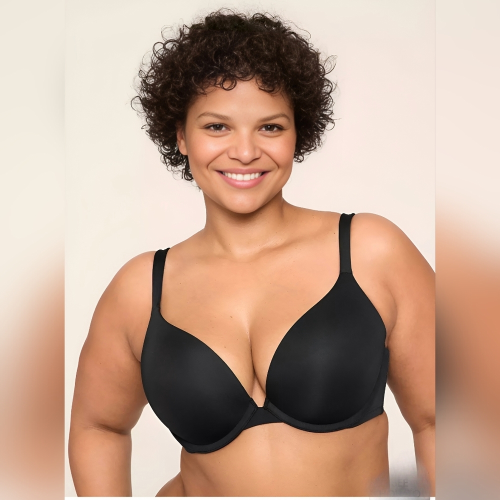 Cacique Black Smooth Plunge Bra